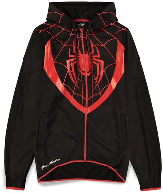 Pánská mikina Marvel|Spiderman: Miles Morales (XL) černý polyester