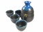 Porcelánová saké souprava Japan Blue Grey 5ks