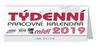 Týdenní pracovní kalendář 2019 midi - stolní kalendář