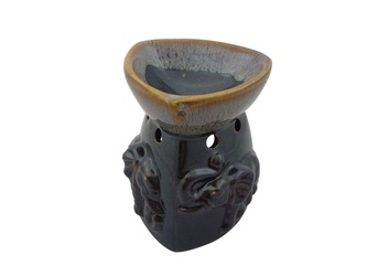 Aroma lampa  keramika, sloni, černá