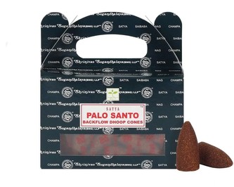 Vonné jehlánky "tekoucí dým" Satya Palo Santo 24 ks