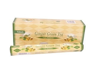 Indické vonné tyčinky Tulasi Zelený čaj se zázvorem 20 ks