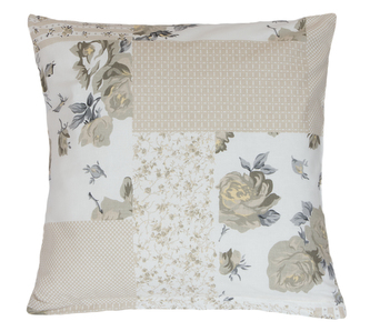 Povláček krepový - béžový patchwork - 40x40cm