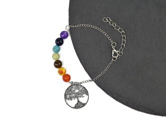 Náramek čakrový řetízek - Strom života