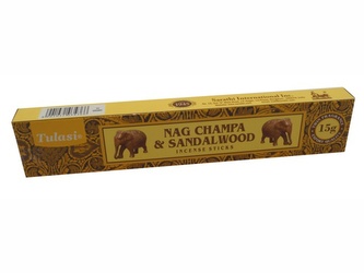 Indické vonné tyčinky Tulasi Nag Champa Sandalwood 15 ks