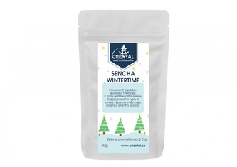 Zelený aromatizovaný čaj Sencha Wintertime - 50 g Vánoční