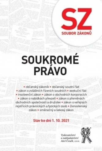 Soubor zákonů. Správní právo - stav ke dni 1.10. 2021