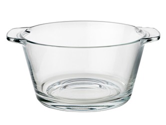 Miska sklo 550ml polévková s uchy čirá