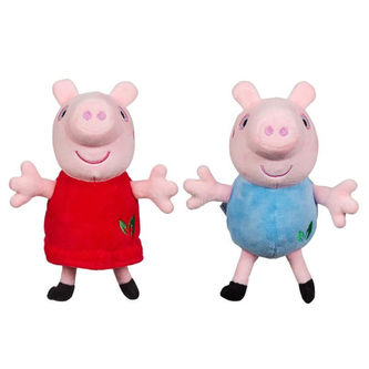 PEPPA Pig ECO plyšáci - 15cm Peppa/George assort. Věk 0+