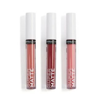 Revolution Sada tekutých rtěnek Relove Supermatte Liquid Kiss (Lip Set) 3 x 4 ml woman