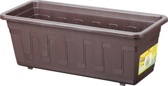 Truhlík samozavlažovací GARDEN FLOR 40cm hnědý