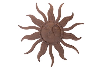 Slunce kovová dekorace na zavěšení