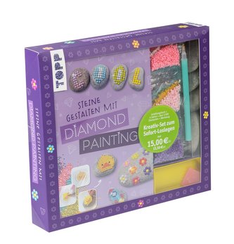 Kreativ-Set Steine gestalten mit Diamond Painting