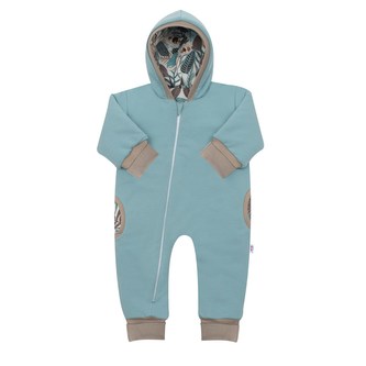 Zateplený jarní overal s kapucí New Baby Spring mint - velikost 86 (12-18m)