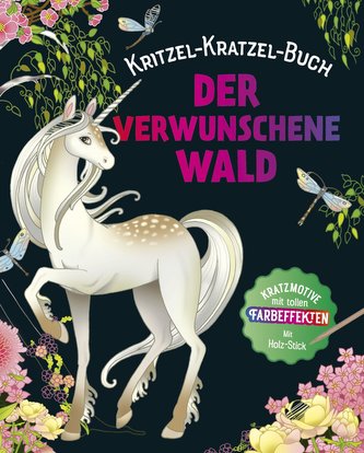 Der verwunschene Wald - Kritzel-Kratzel-Buch mit Bambus-Stick