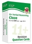 11+ CEM Revision Question Cards: Verbal Reasoning Cloze - Ages 10-11