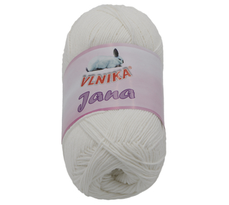 Příze JANA - bílá - 100g / 330 m