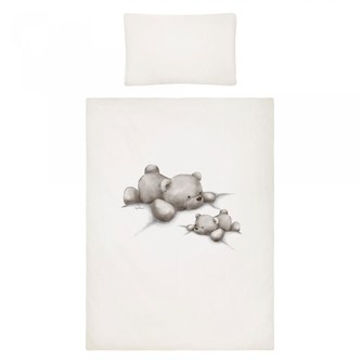 5-dílné ložní povlečení Belisima Lazy Bear 100/135 beige