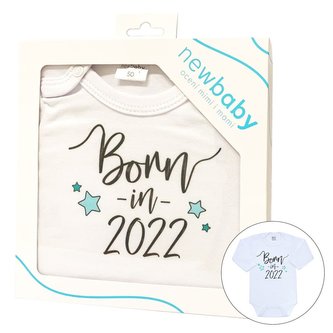 Body s potiskem New Baby Born in 2022 - dárkové balení - velikost 50