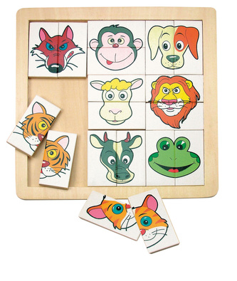 Skládanka ´´Zvířecí hlavičky´´