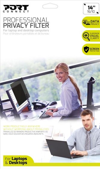 PORT CONNECT PRIVACY FILTER 2D - 14,1'', 16/10, černý
