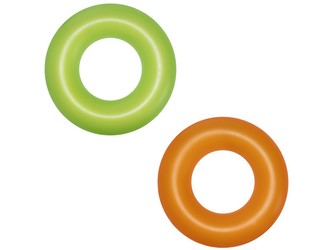 Kruh nafukovací neonový průměr 91cm 2 barvy v sáčku 10+