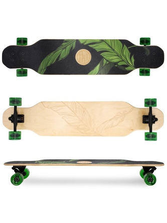 Spokey - LONGBAY PRO Longboard 140x24cm ABEC7 zeleno-č Spokey - LONGBAY PRO Longboard 140x24cm ABEC7 zeleno-č