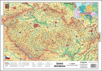 ČR fyzická/kraje - mapa A3
