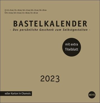 Premium-Bastelkalender gold groß 2023