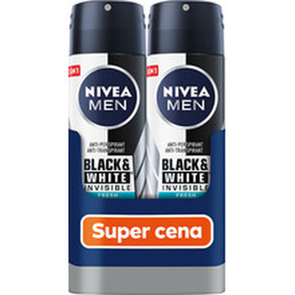 Nivea Antiperspirant ve spreji Men Black & White Fresh 2 x 150 ml man