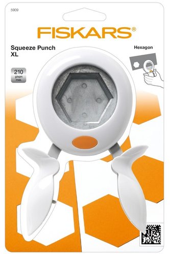 Fiskars Ozdobná páková děrovačka XL - šestihran