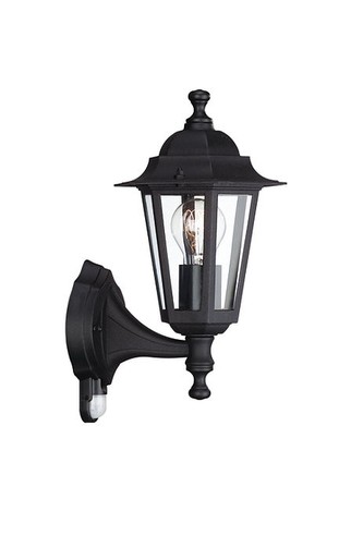 PEKING SVÍTIDLO VENKOVNÍ NÁSTĚNNÉ s čidlem E27 max. 60W, IP44, černá