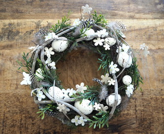 Věnec Velikonoční s vajíčky 30 cm