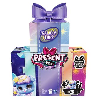 PRESENT PETS VESMÍRNÍ MINI PLYŠÁCI TROJBALENÍ