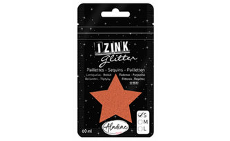 Třpytky IZINK Glitter velikost S - bronzová, 60 ml