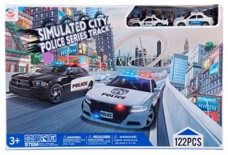 Automobilová dráha plus příslušenství 122 prvků MEGA CREATIVE 460 176