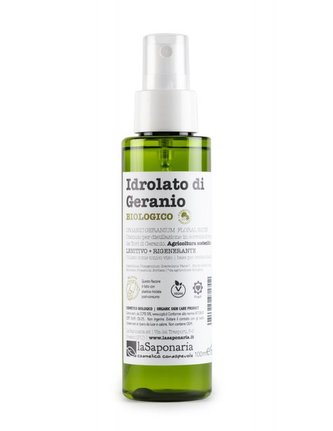 laSaponaria Květová voda z pelargonie vonné BIO (100 ml) - zklidní a rozjasní pleť i mysl
