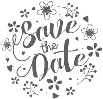 Dřevěné razítko Aladine velikost F - save the date