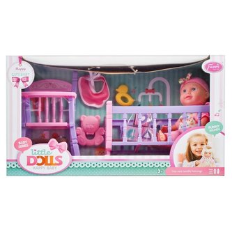 Sada panenky Bobas 32 cm s příslušenstvím MEGA CREATIVE 443029