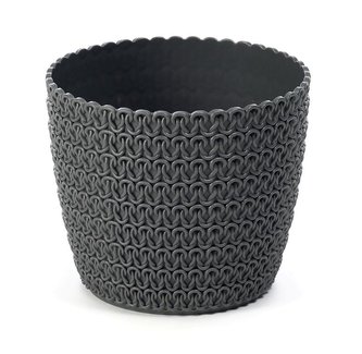 Plastový květináč Magnolia Jersey 160 mm, antracit