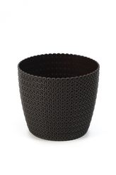 Plastový květináč Magnolia Jersey 300 mm, mocca