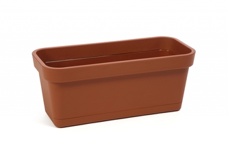 Plastový truhlík Lobelia 400 mm, terracota