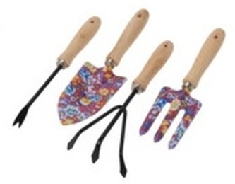 Sada zahradnického náčiní, 4 dílná, růžová