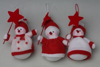 Plyšový sněhulák