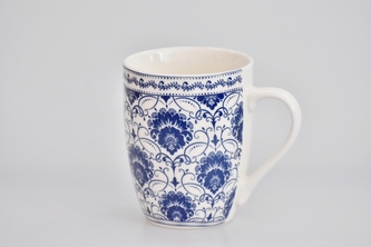 Porcelánový hrnek - modrý dekor II