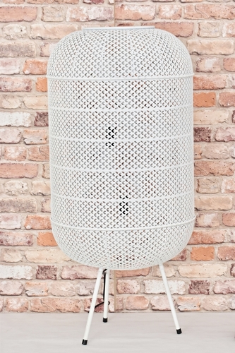 Zinková lampa Nova L, bílá