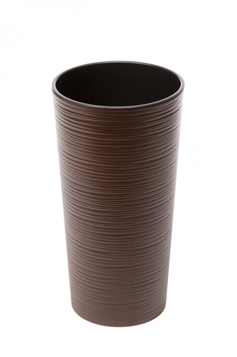 Plastový květináč Lilia 465 mm vroubek, mocca