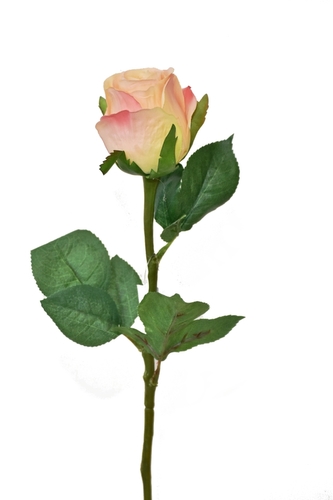 Umělá růže 52 cm, růžová