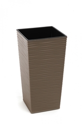 Plastový květináč Finezia vroubek 350x350 mm, frappe