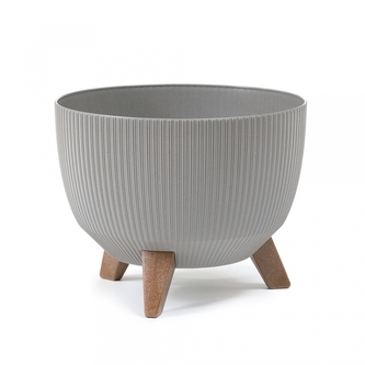 Plastová mísa Roma eco wood jumper 240 mm, šedá